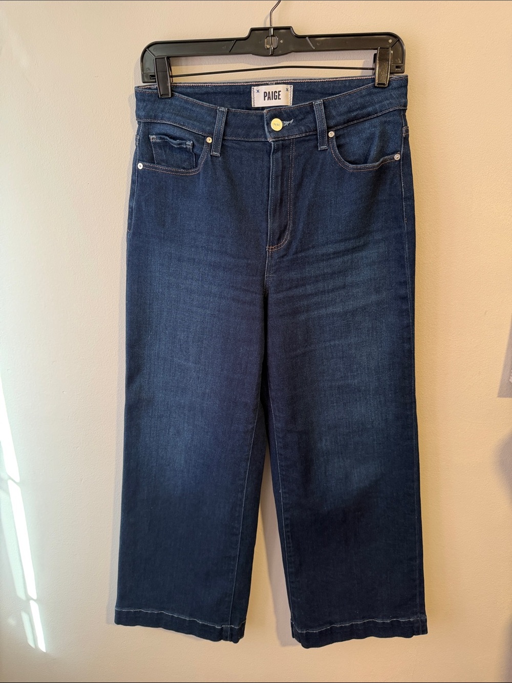 PAIGE Anessa Jeans in dark blue - ankle length